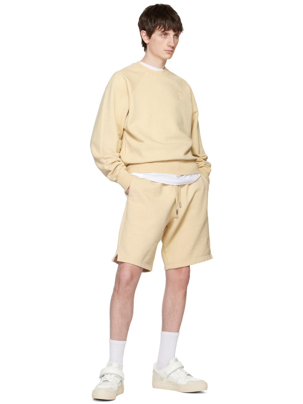 Beige Ami de Cœur Shorts - 4