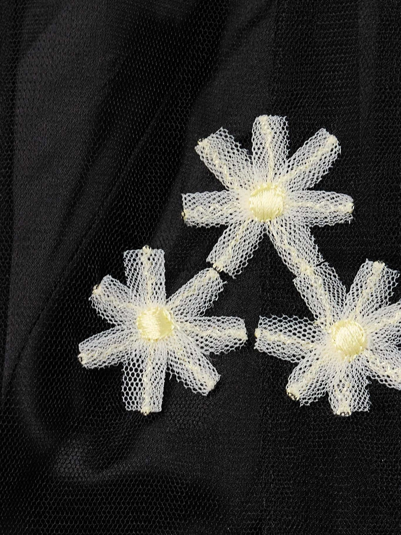 Appliquéd embroidered tulle gown 4