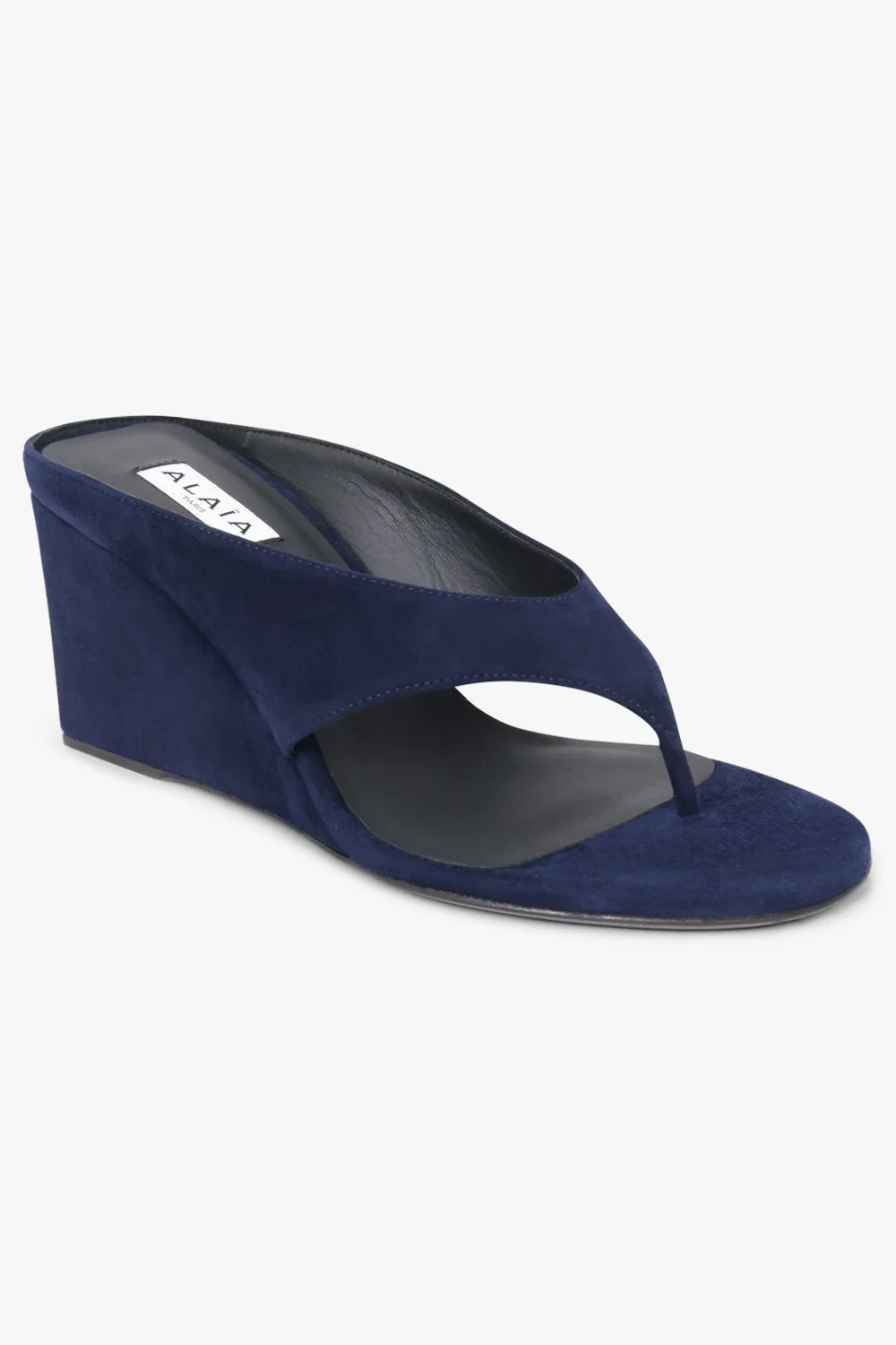 CUBE 75MM THONG MULE | MIDNIGHT BLUE - 1