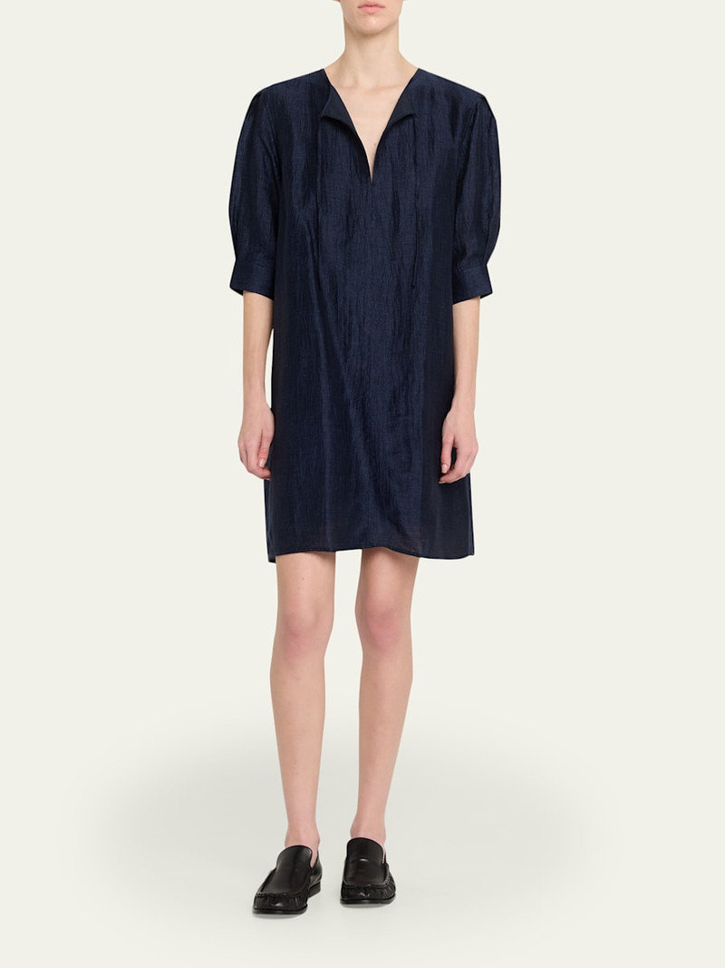 OFFICINE GÉNÉRALE Gigi Italian Linen Mini Dress outlook