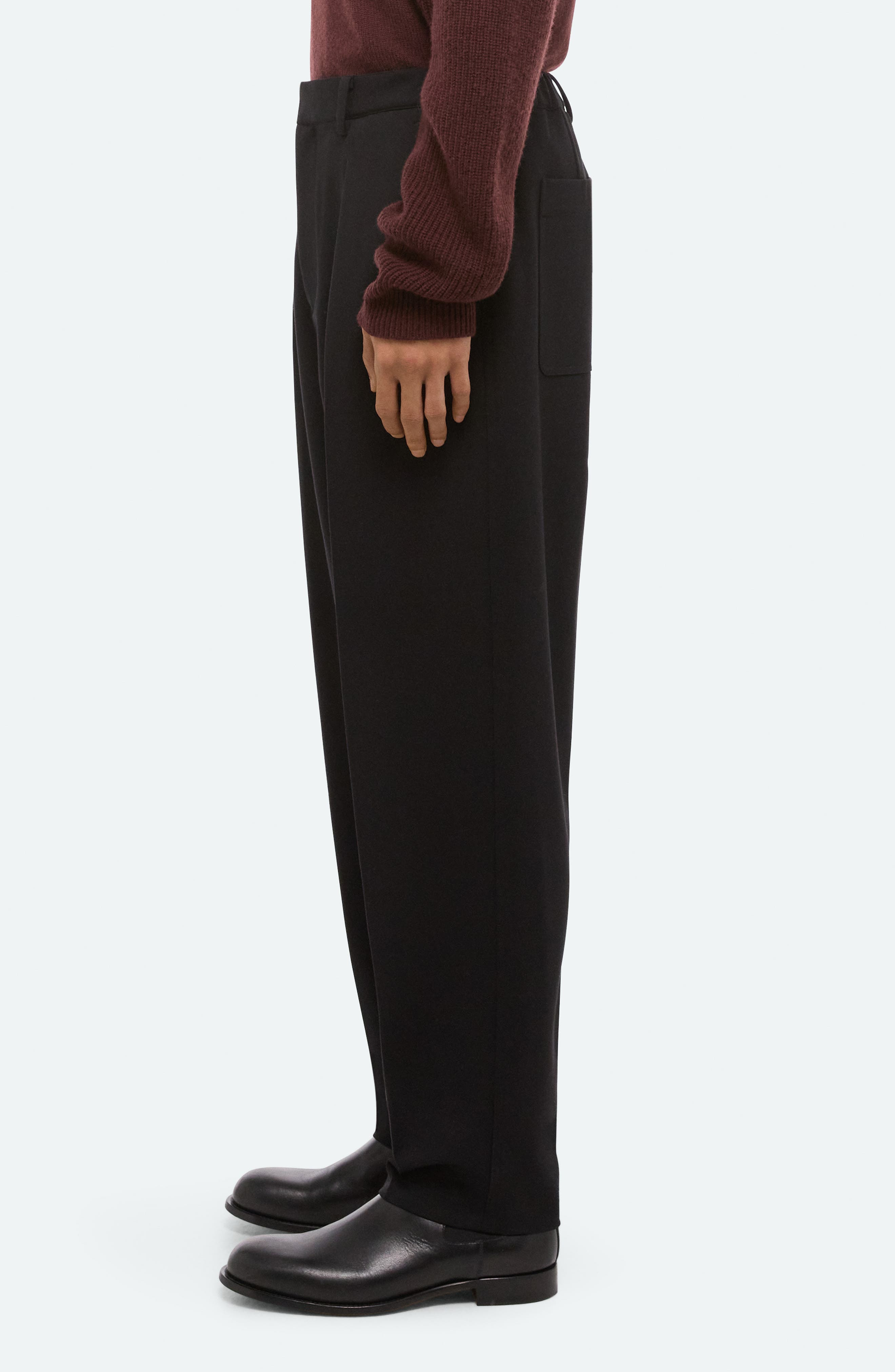 Helmut Lang Zoot Pleat Front Modern Pants in Black at Nordstrom - 3