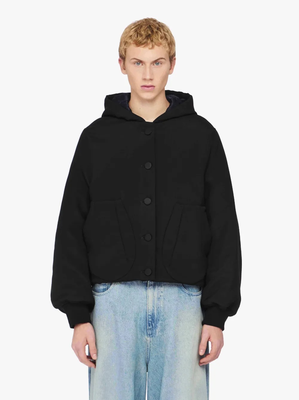 HOODED BLOUSON JACKET - 2
