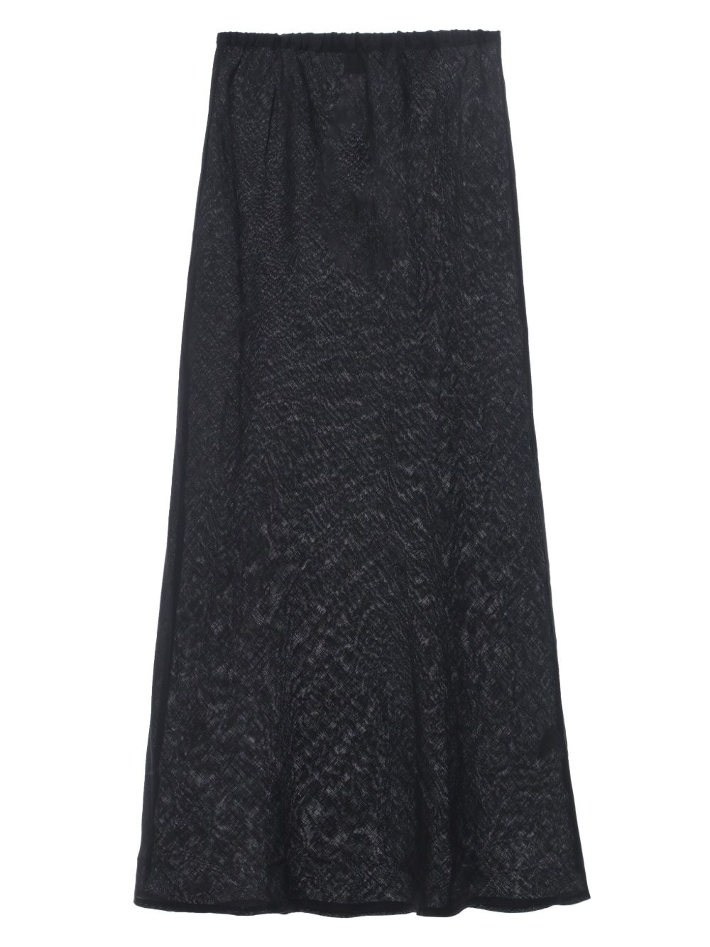 semi-sheer linen maxi skirt - 5