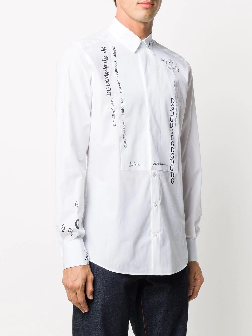 multi-logo-print shirt - 3