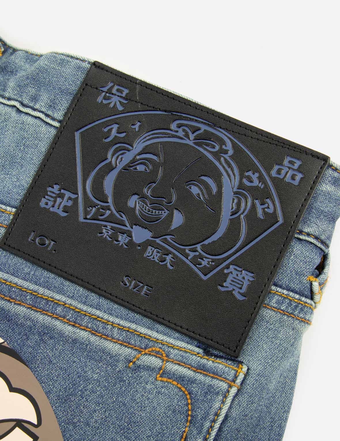 Multi-logo Daicock Print Carrot Fit Denim Jeans #2017 - 11