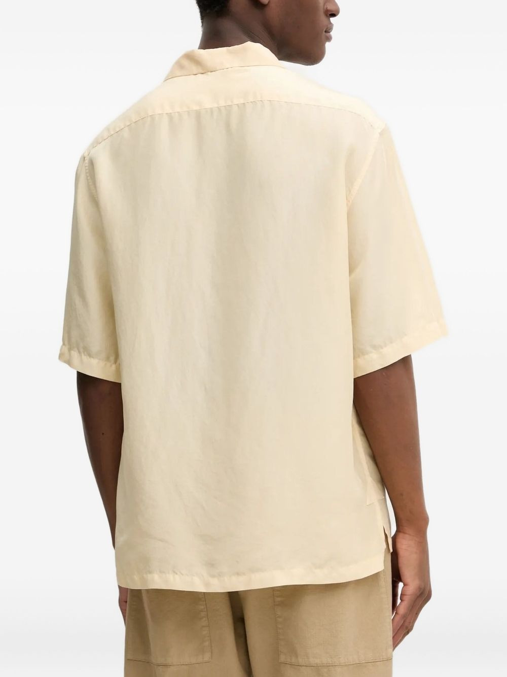 short-sleeve silk polo shirt - 3
