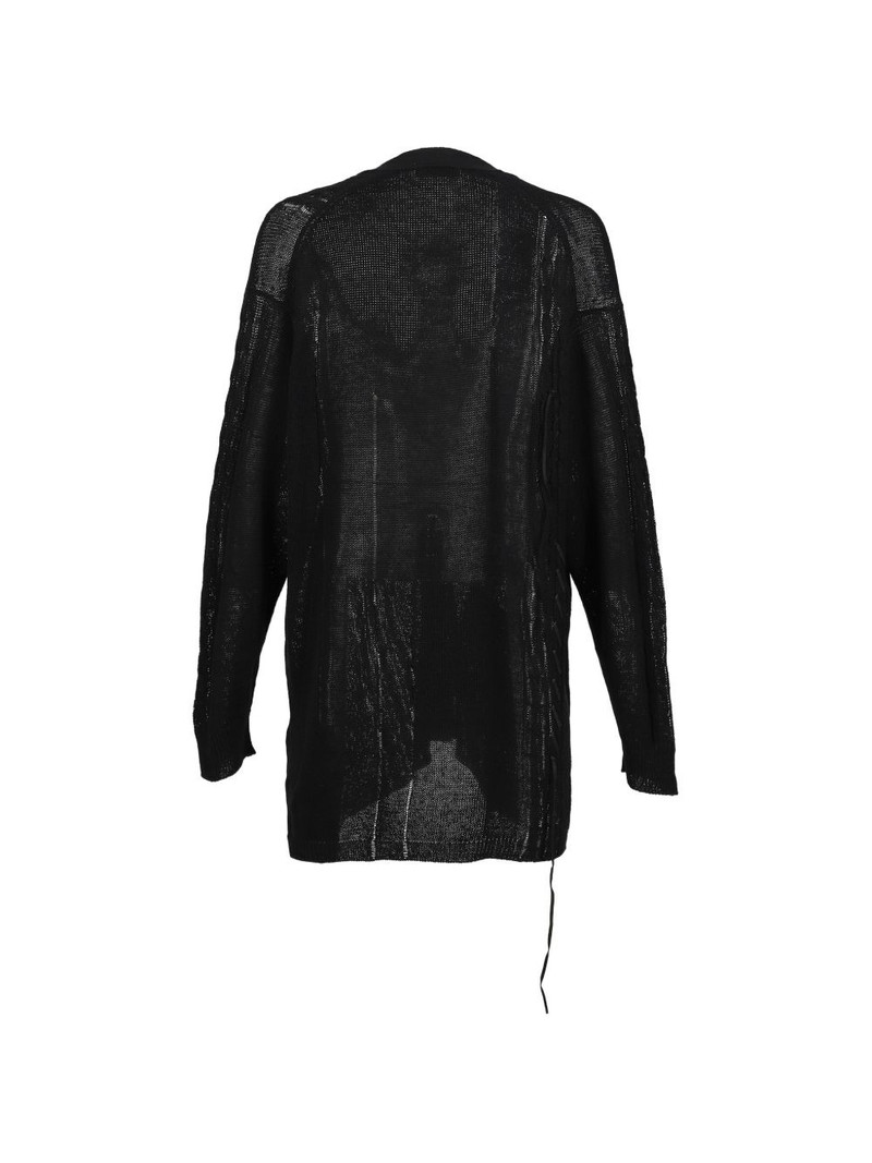 Yohji Yamamoto button-up knitted cardigan outlook