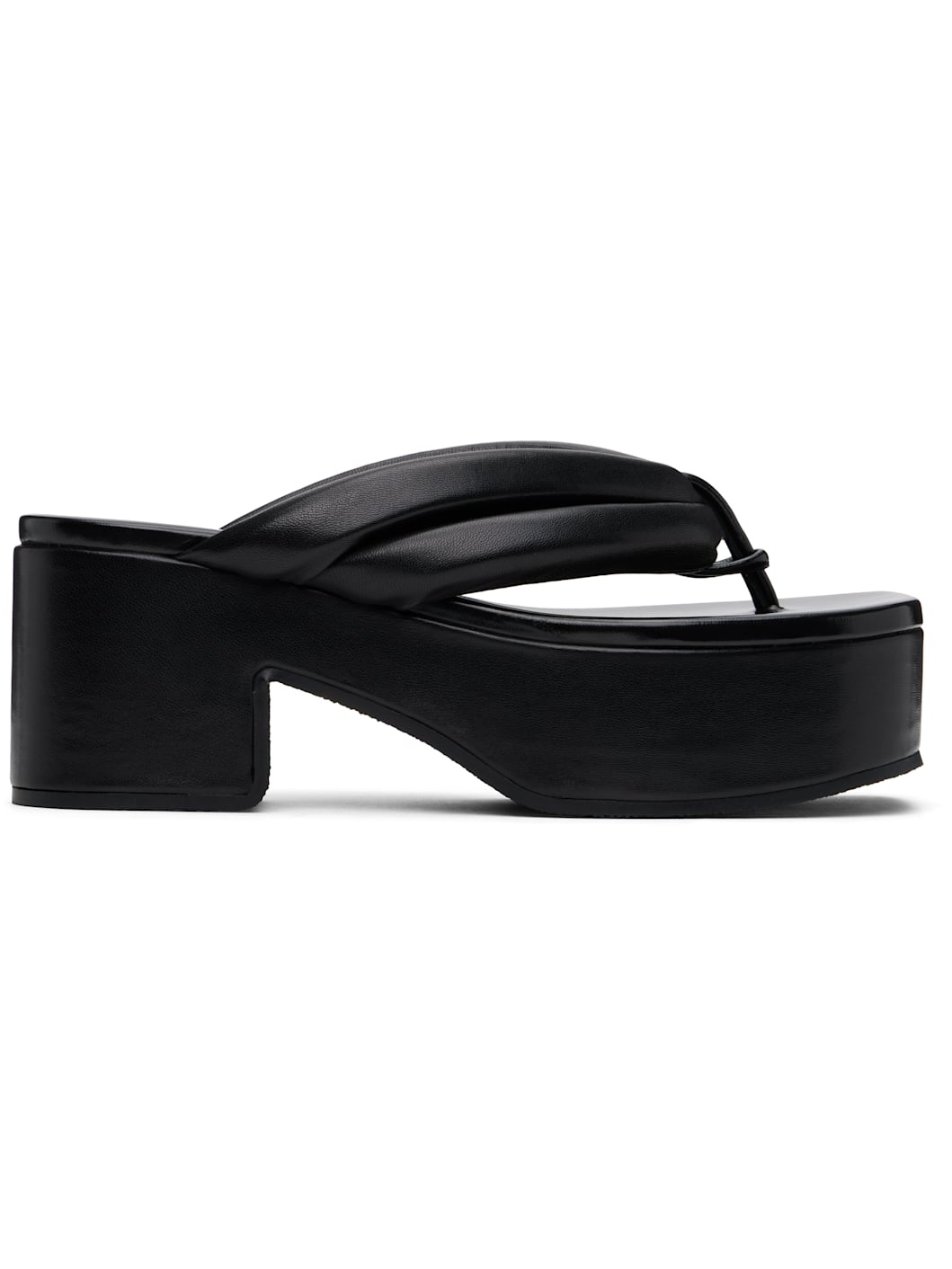 Black Platform Sandals - 1