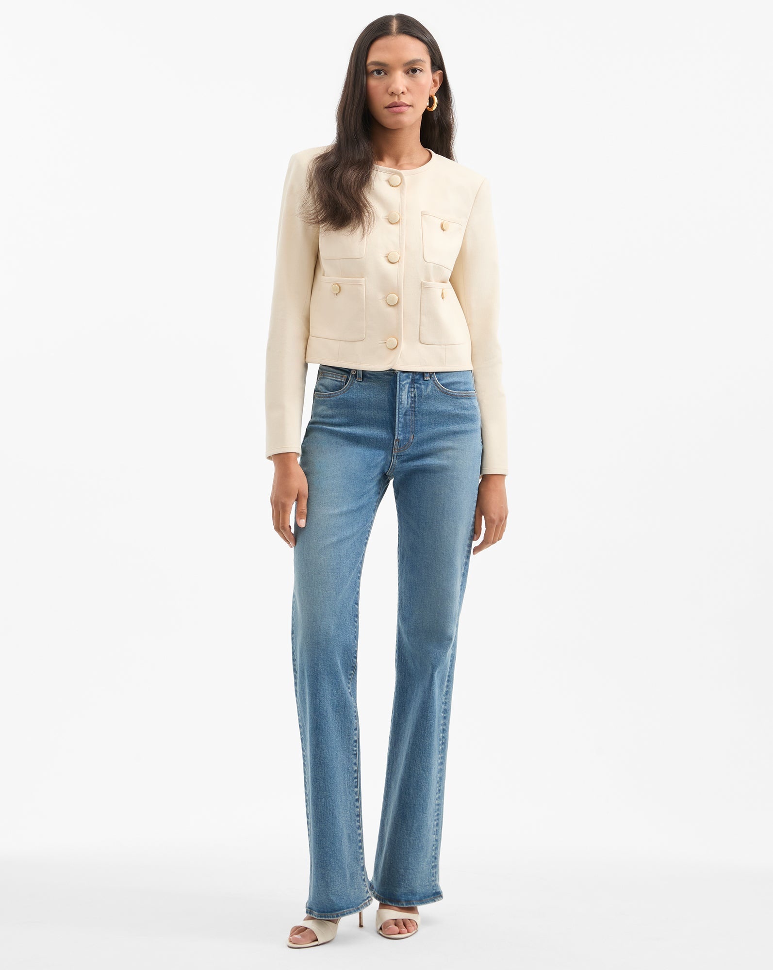 CIRTANE COLLARLESS JACKET - 6