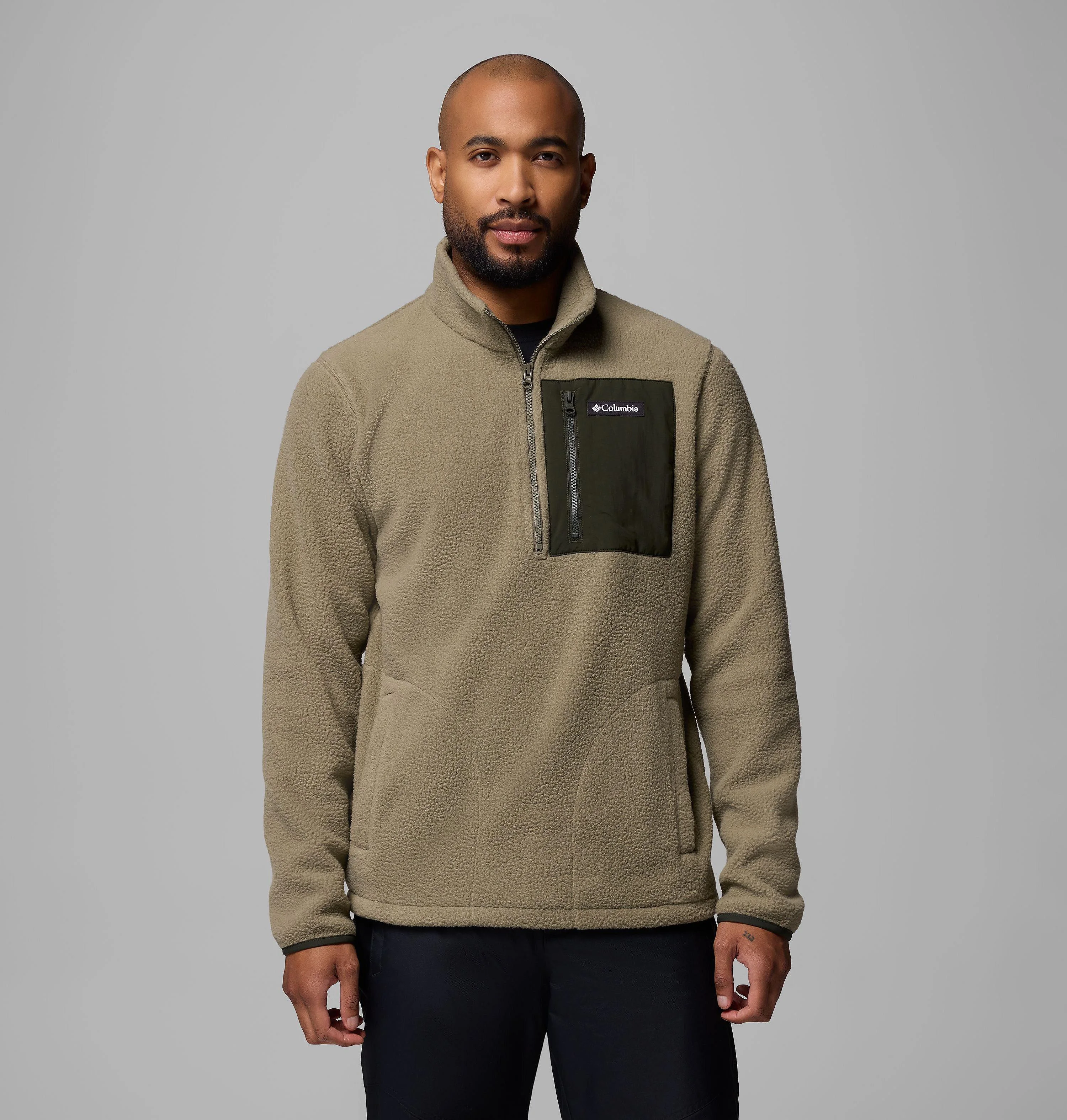 Men's Jasper Ridge Pebbled Half Zip Fleece - 1