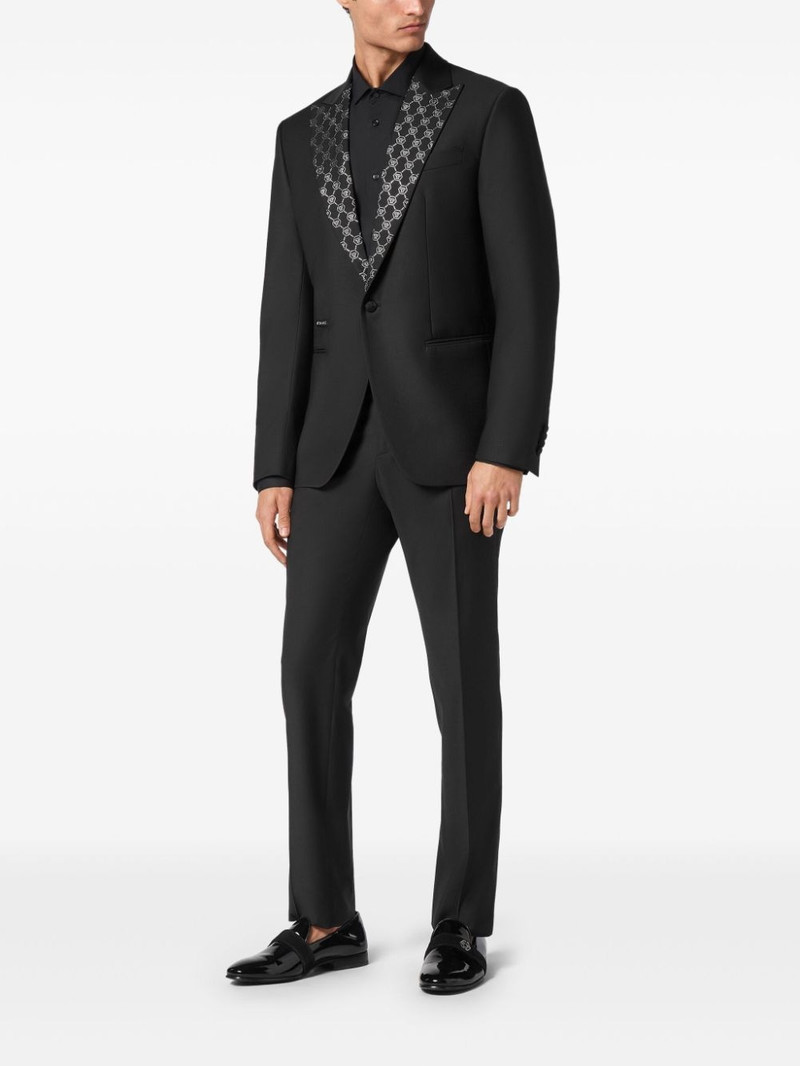 PHILIPP PLEIN monogram-pattern blazer outlook