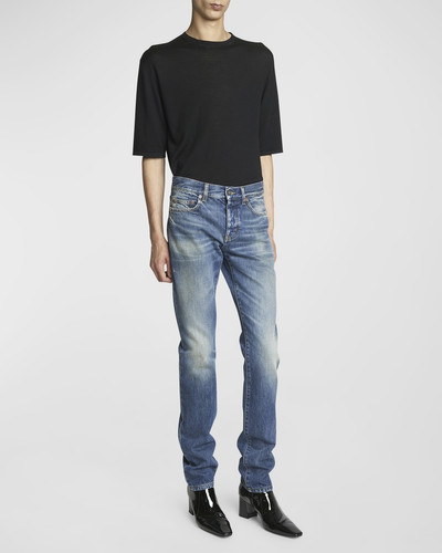 SAINT LAURENT Men's Slim-Fit Faded Jeans outlook