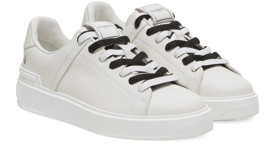 B-Court smooth leather trainers - 3