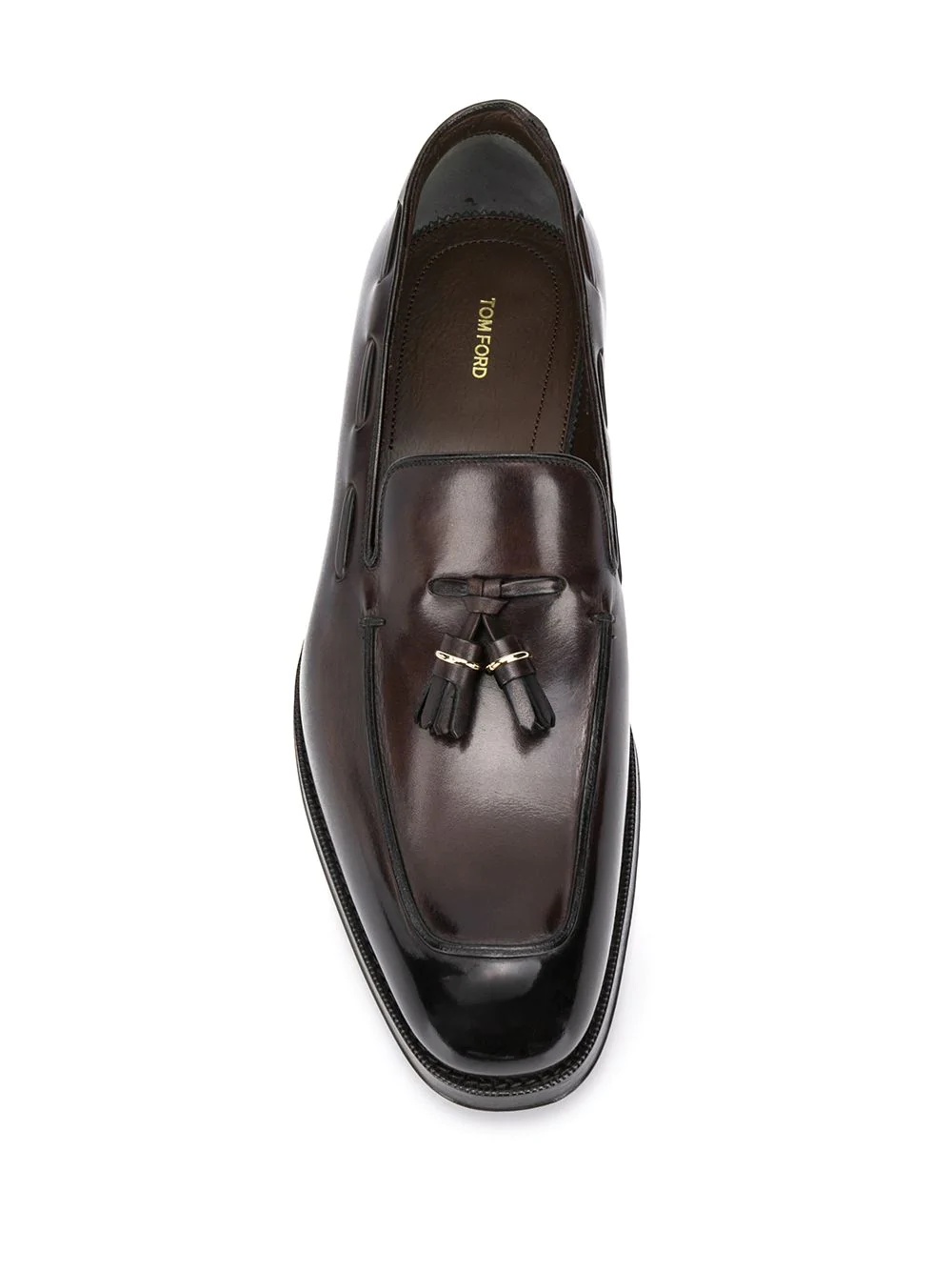 tassel detailed leather loafers - 4