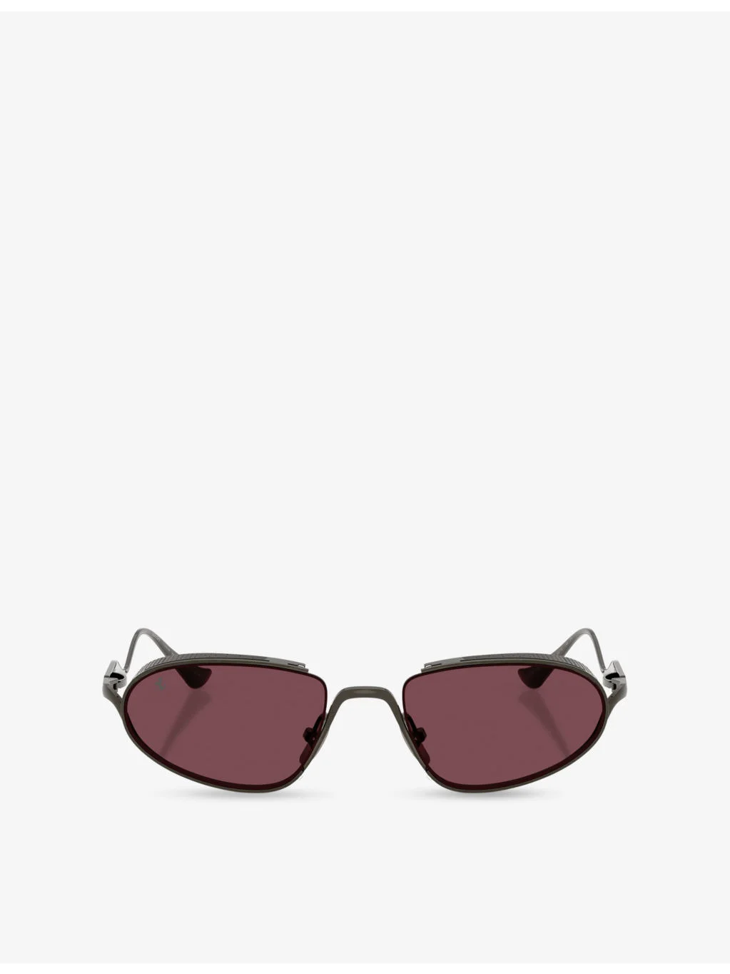 FH1022T Oval-Frame Metal Sunglasses - 1
