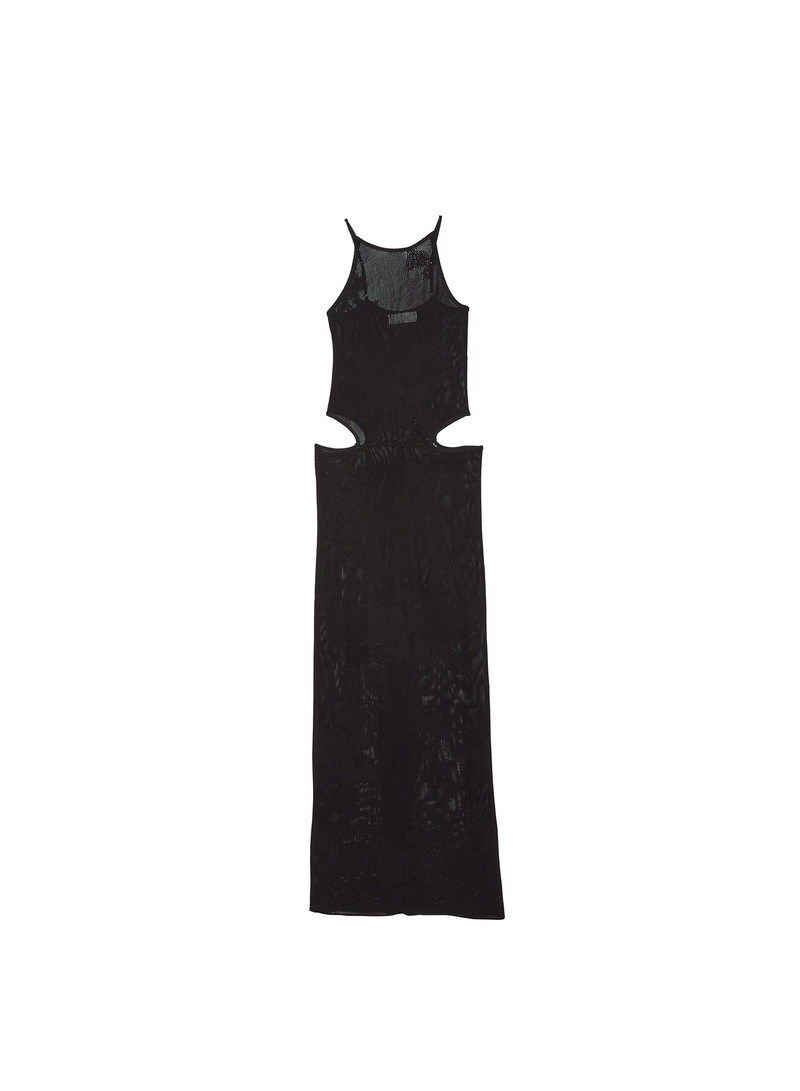 Lace Pointelle Cutout Maxi Dress 1