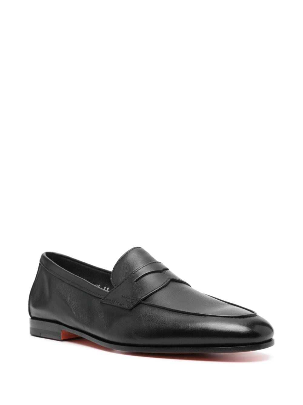 almond leather loafers - 2
