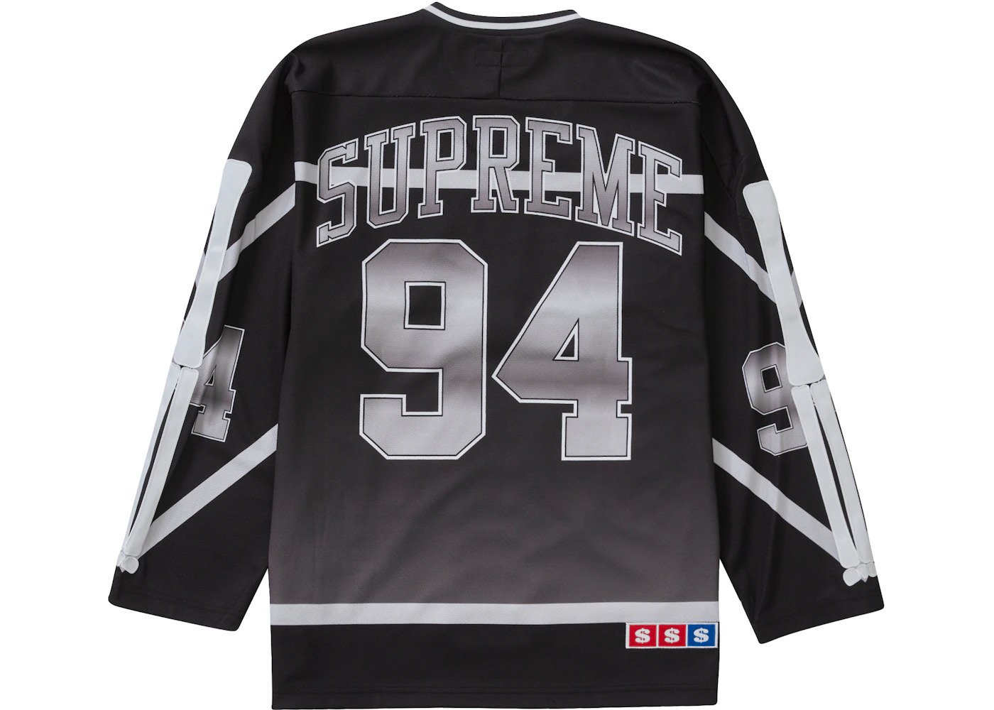 シャツ Supreme Bones Football Jersey Black XXL Supreme Bones Football Jersey Black Men's - FW25 - US