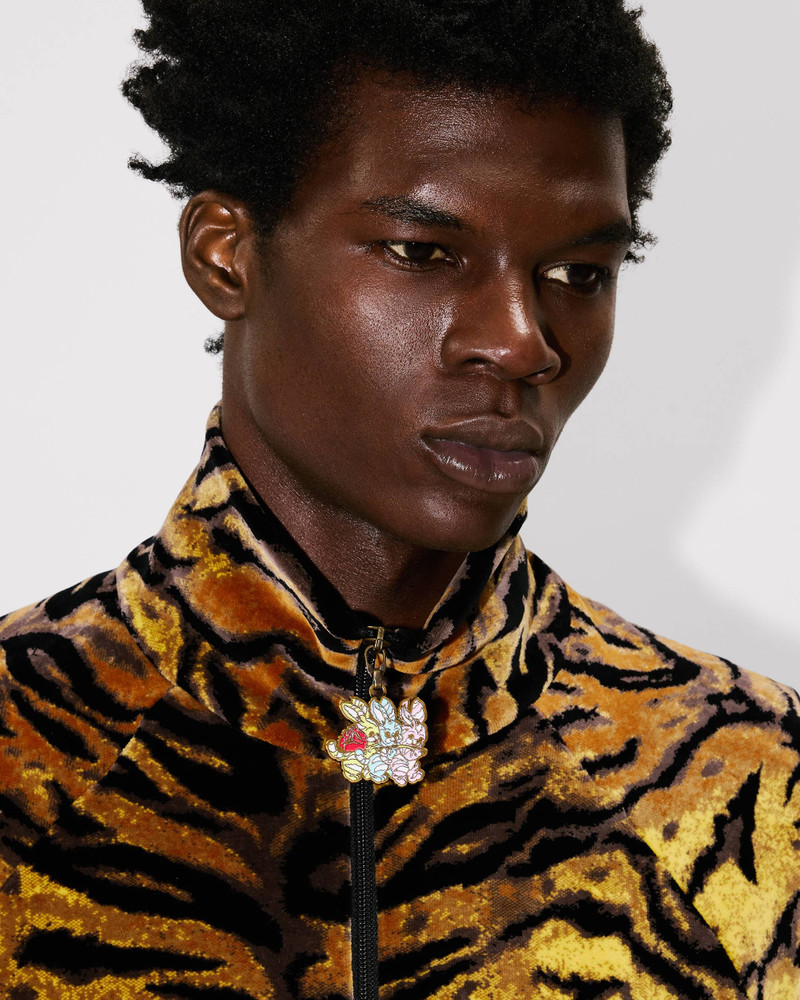 'KENZO Tiger' track jacket in velvet jacquard 5