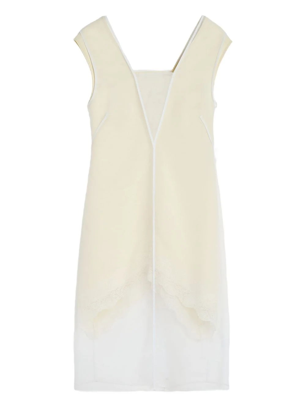 v-neck sleeveless midi dress - 1