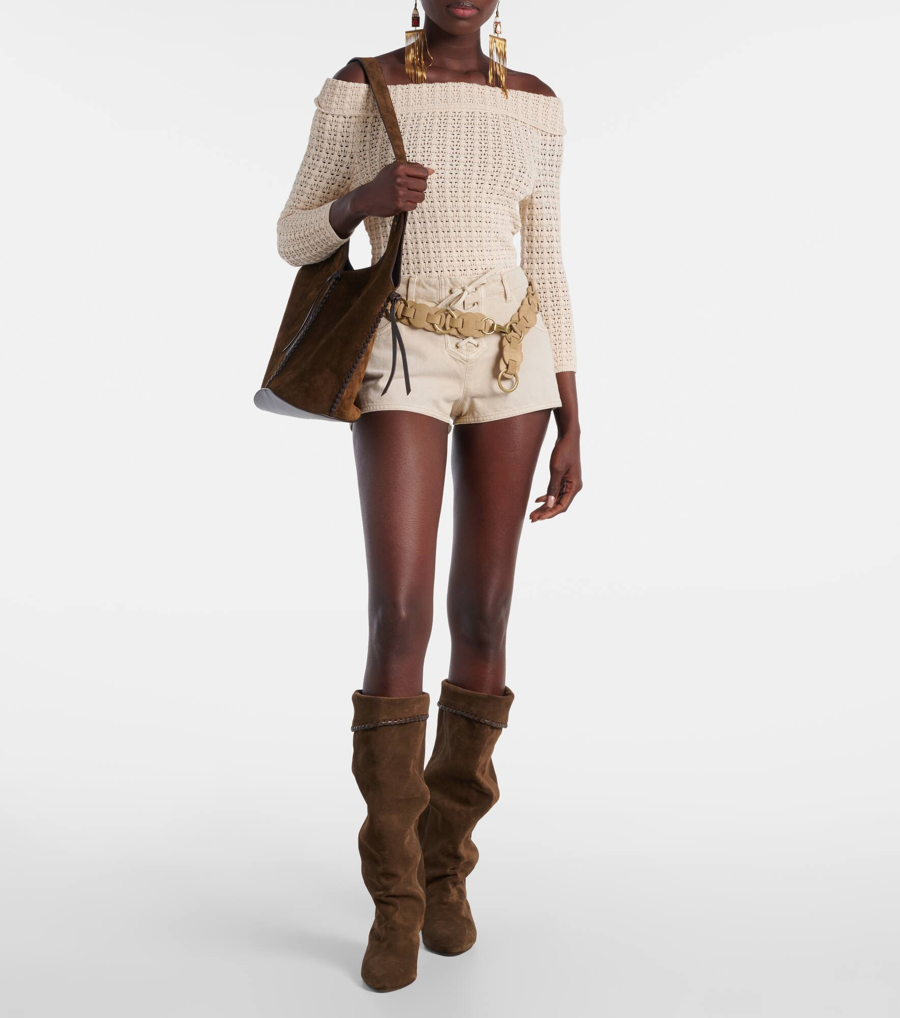 Elita suede knee-high boots - 3