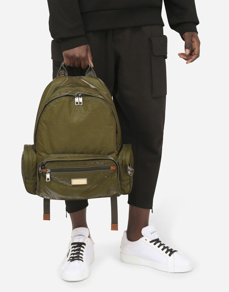 Nero Sicilia dna nylon backpack with branded tag - 2
