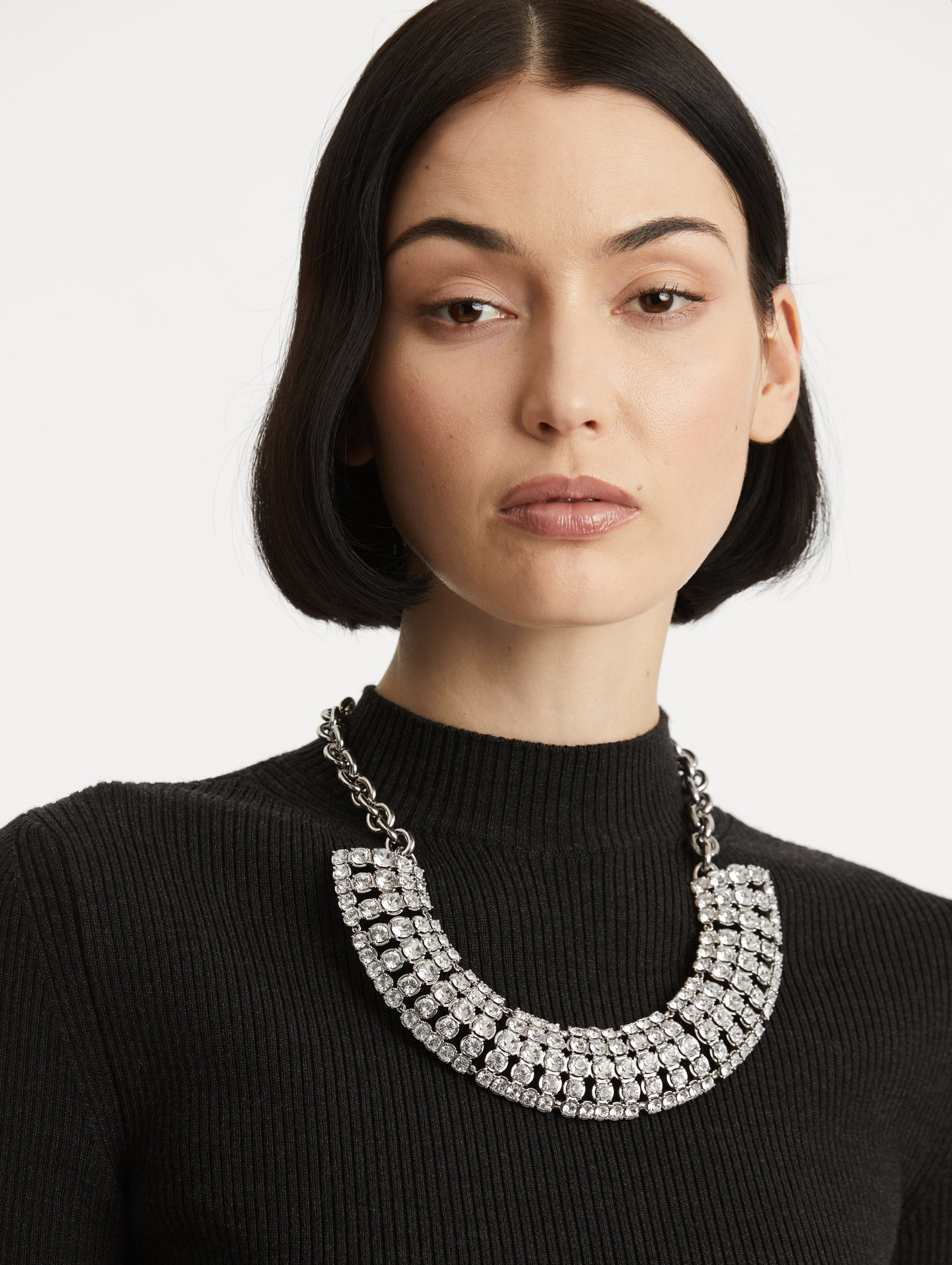 CRYSTAL FAN NECKLACE - 2