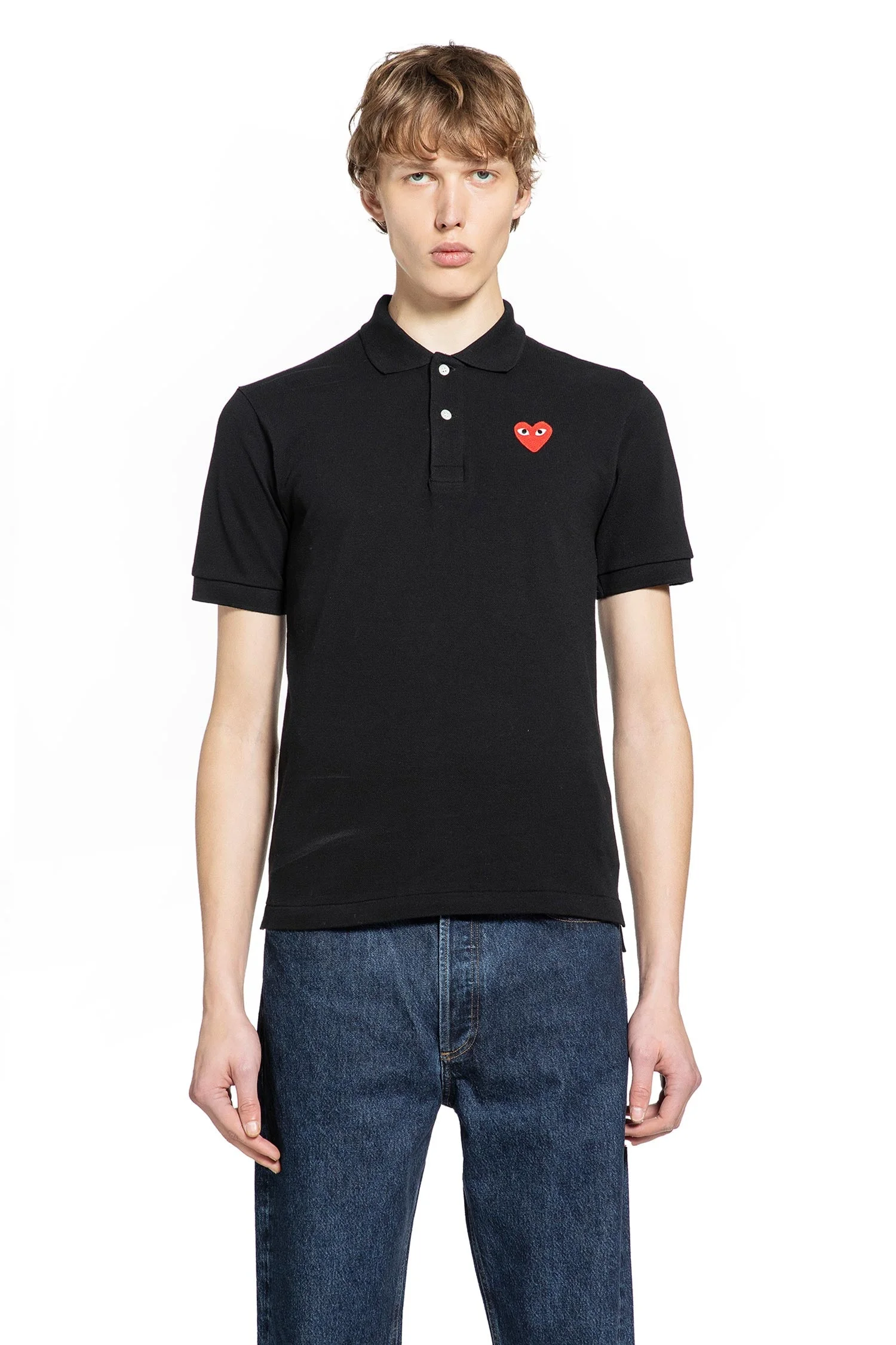 Heart Cotton Piqué Polo Shirt - 1