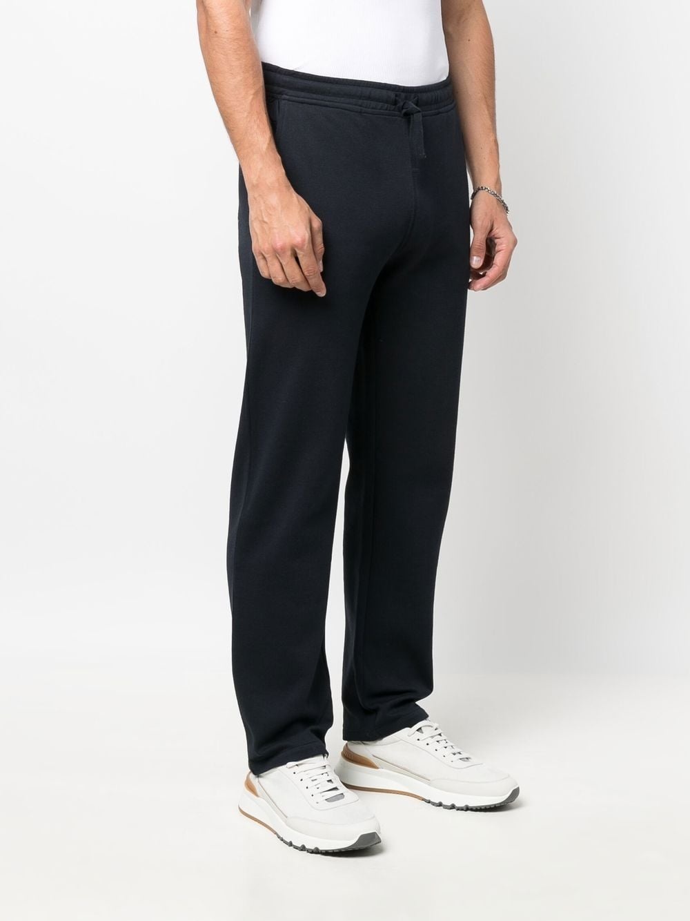 elasticated drawstring-waist trousers - 3