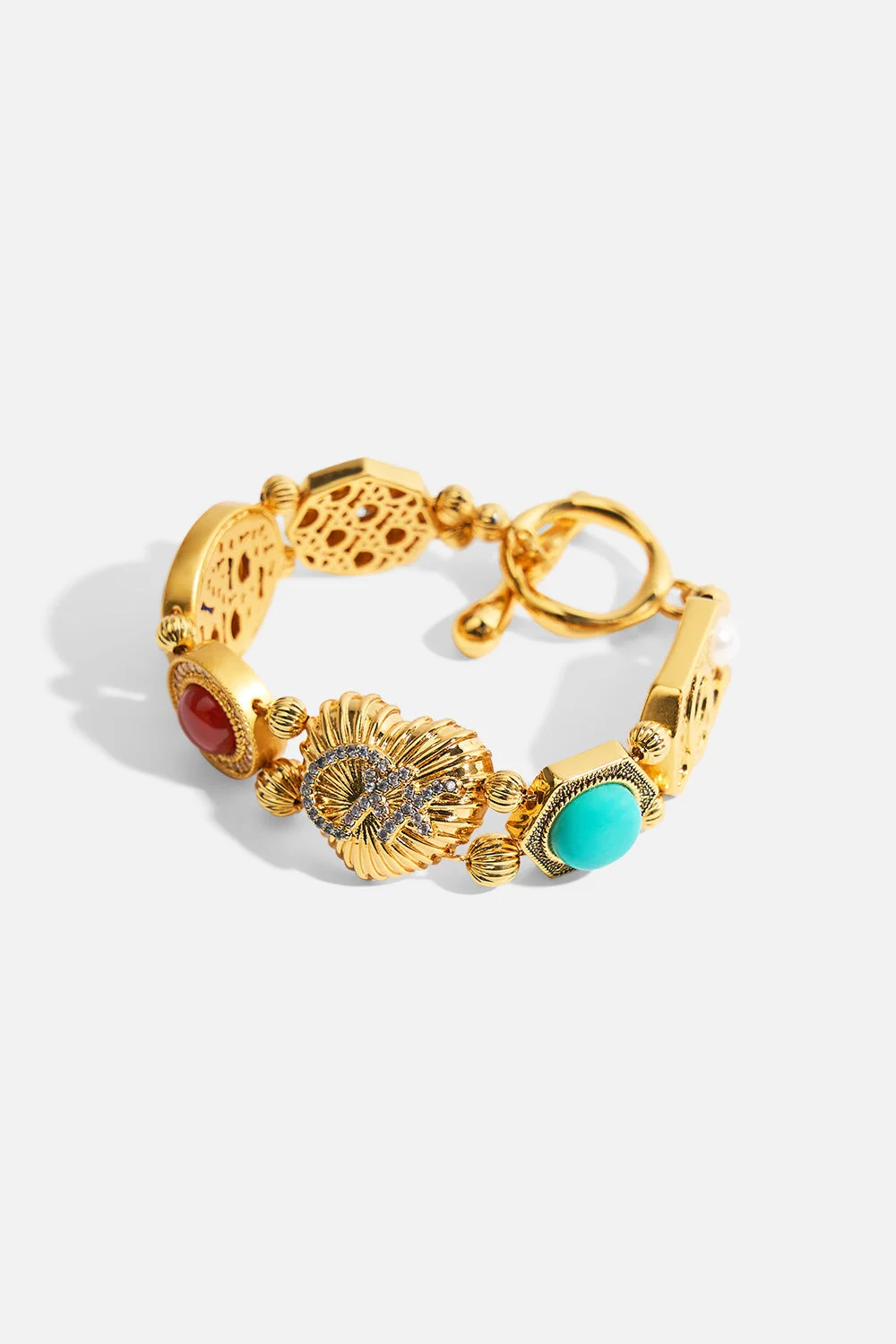 MY CAMEO ROMEO STATEMENT BRACELET GOLD - 1