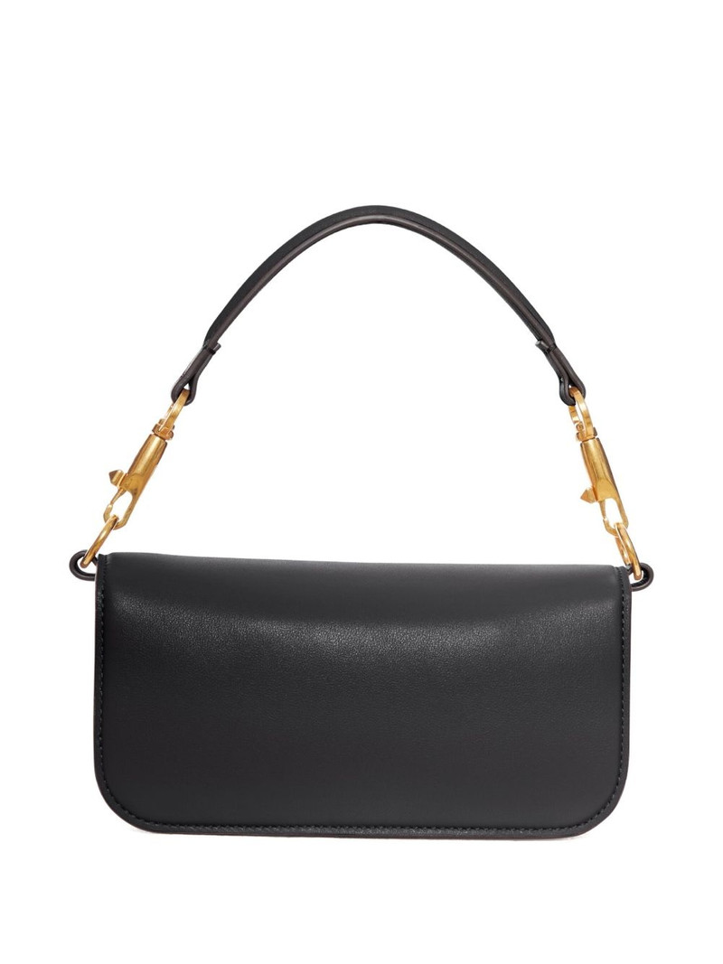 Valentino VLogo embellished clasp leather shoulder bag outlook