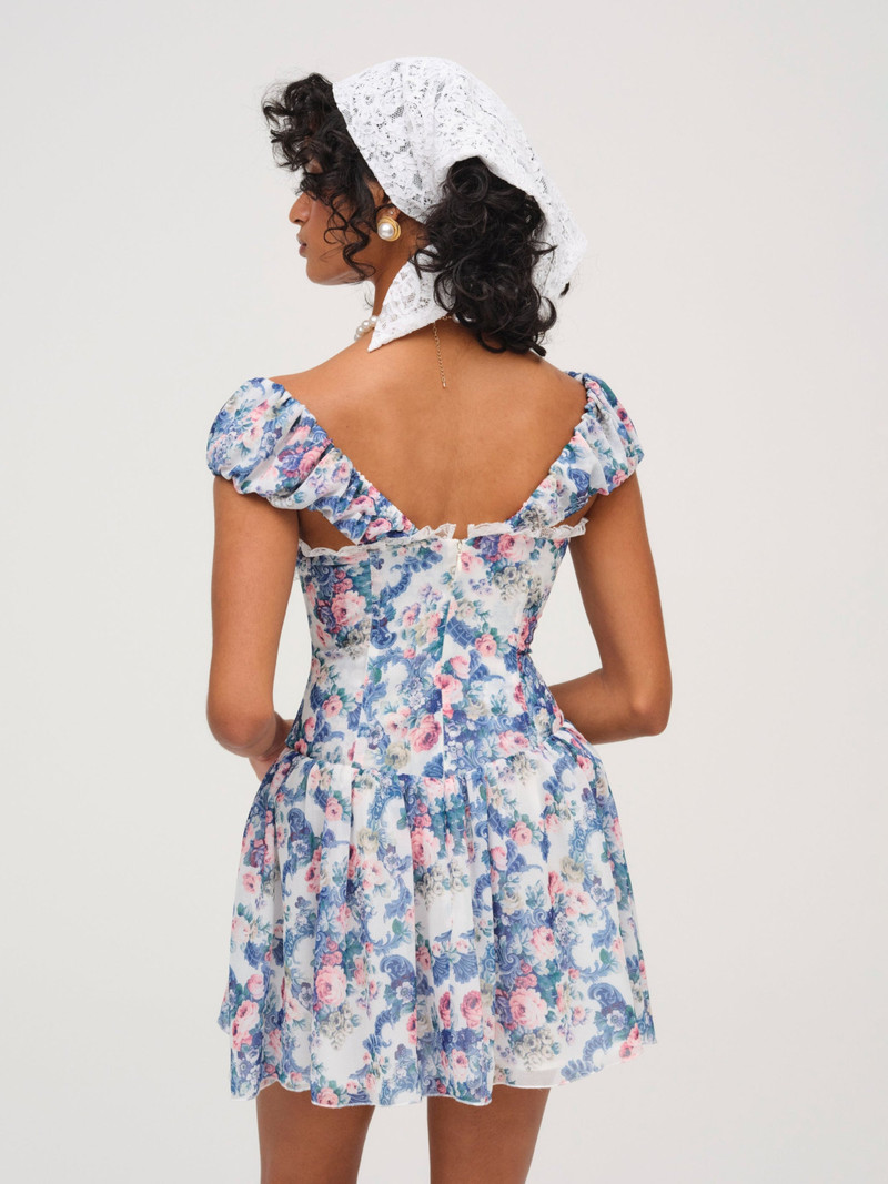 For Love & Lemons Audrey Floral Mini Dress outlook