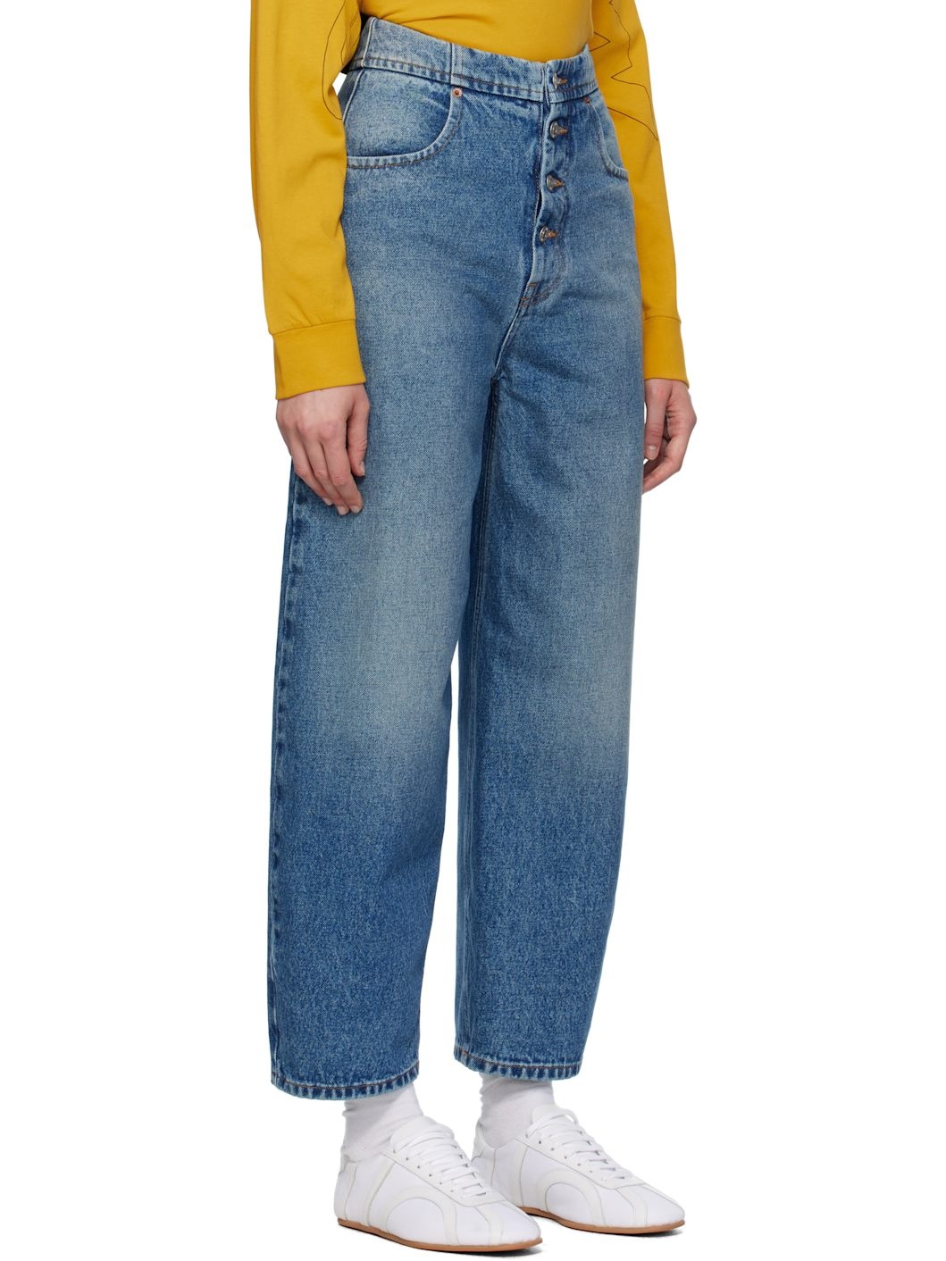 Blue Straight-leg Jeans - 2