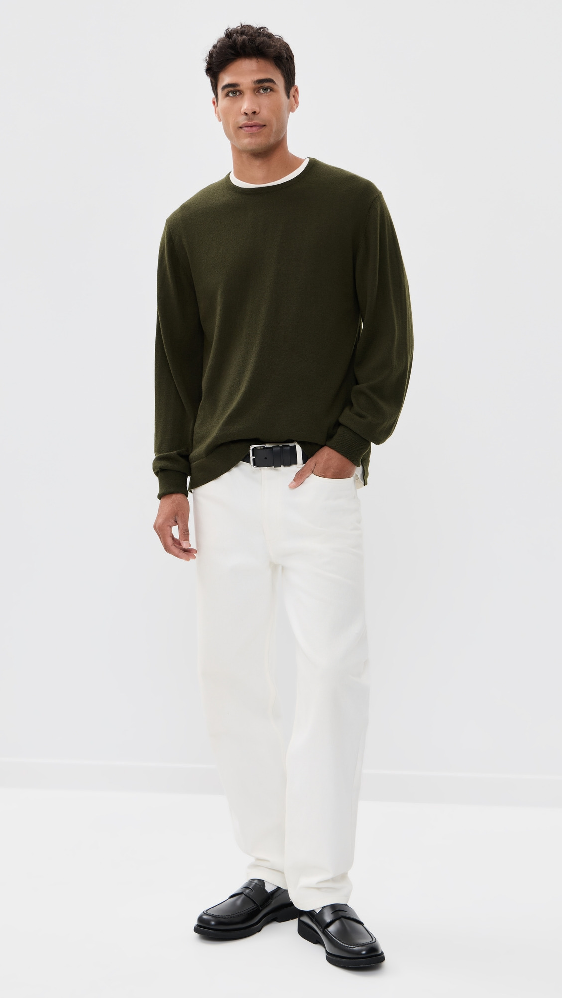 Nina Crew Neck Merino Wool Sweater - 4