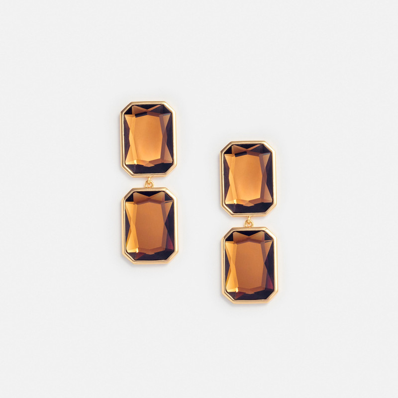 Amber Tiered Earrings - 1