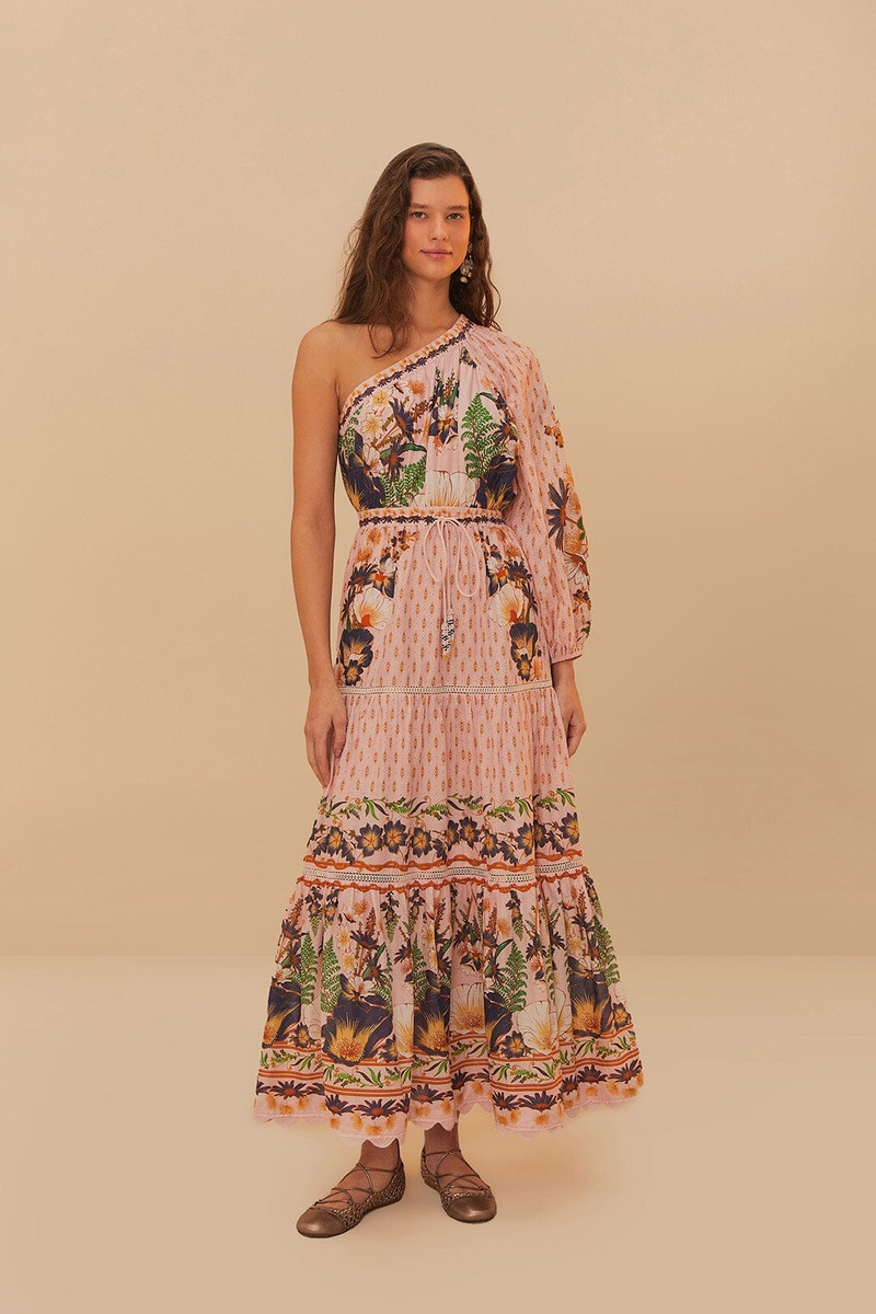 FARM RIO Pink Dream Garden Maxi Dress outlook
