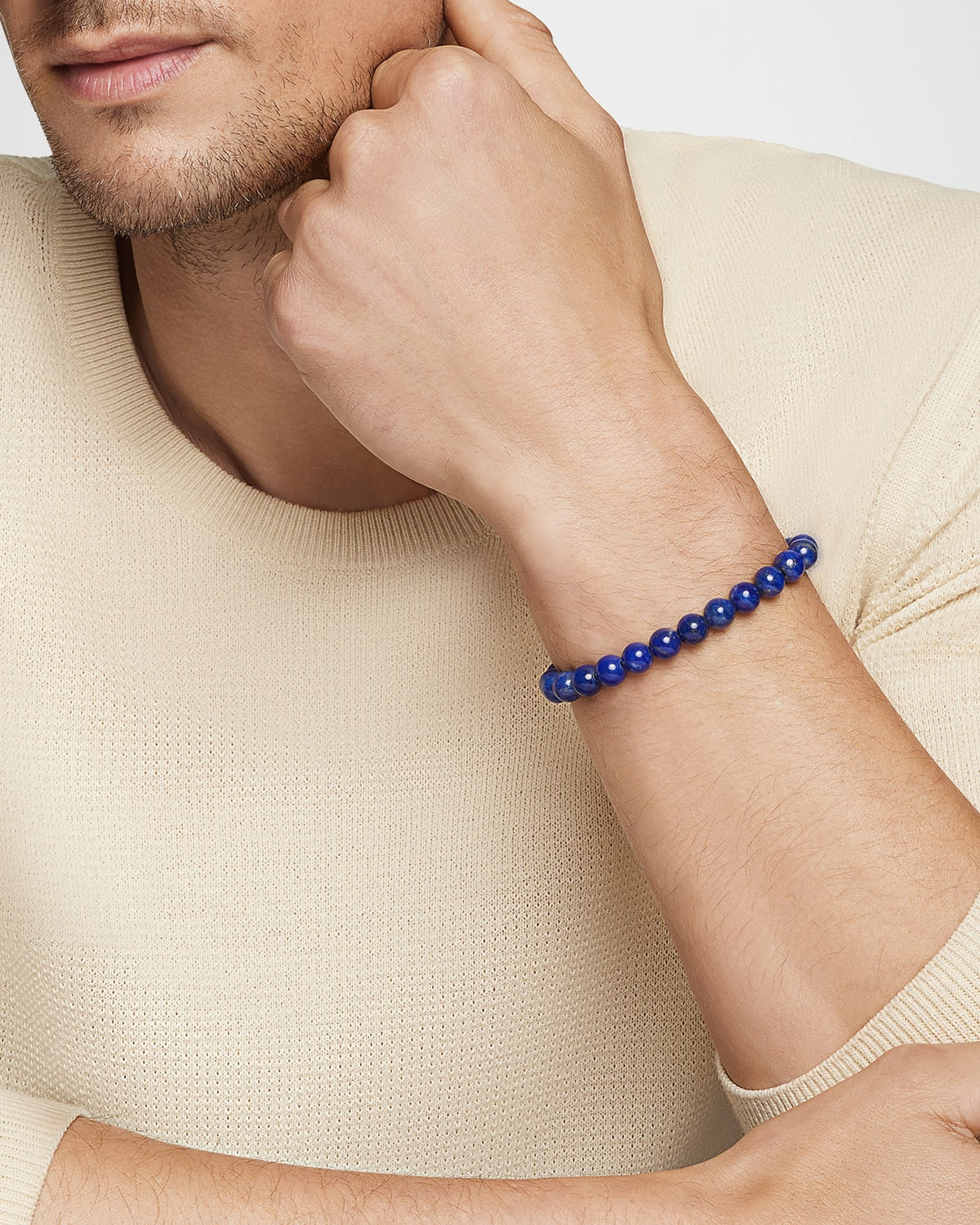 8mm Men's Spiritual Bead Bracelet - 6