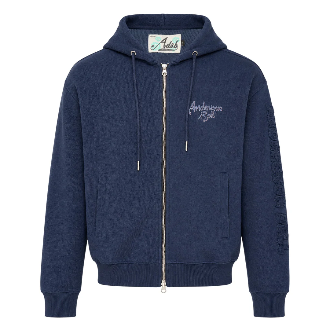 Unisex Patchwork Zip Hoodie - 1