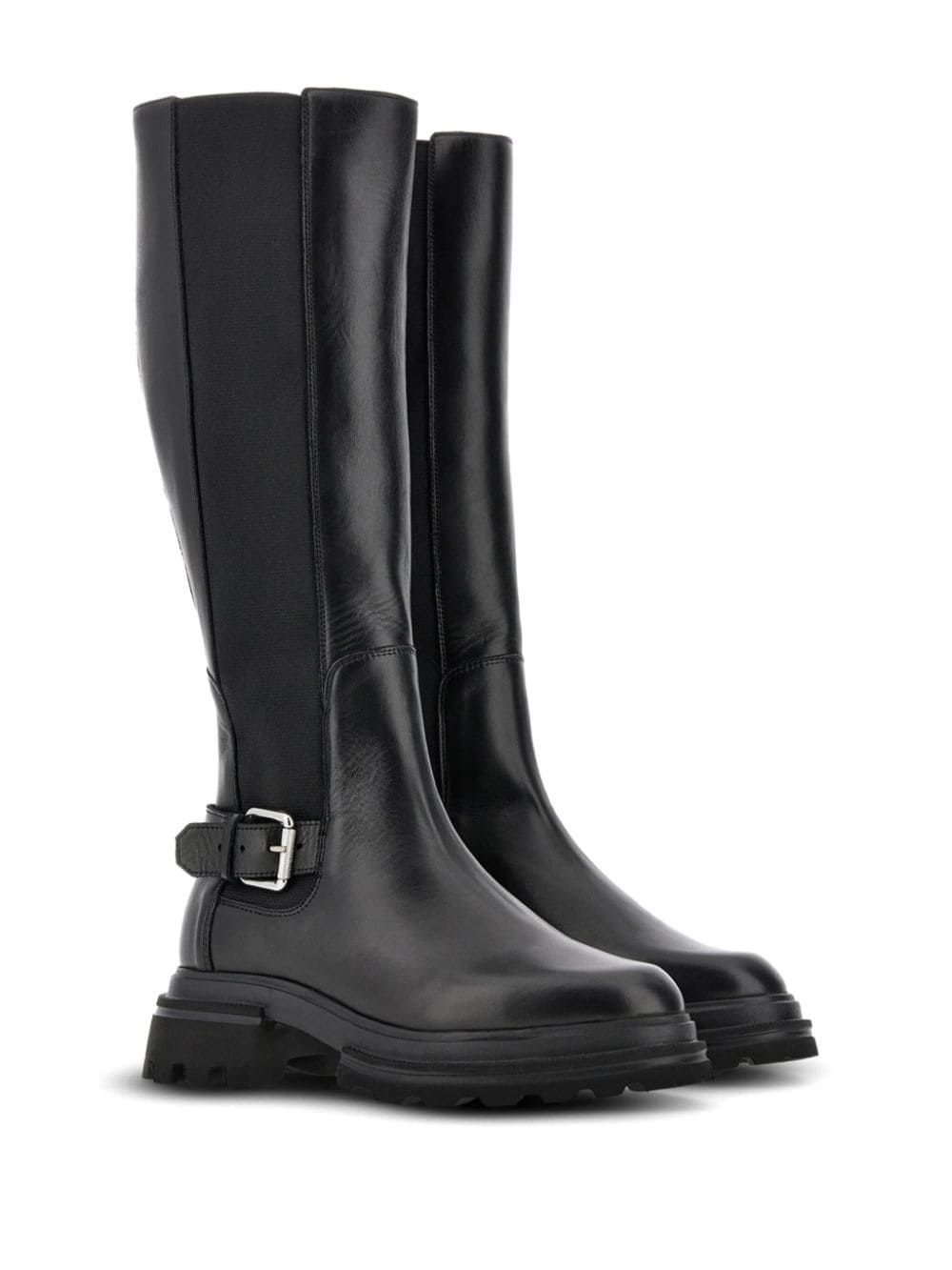 buckled knee-high boots - 2