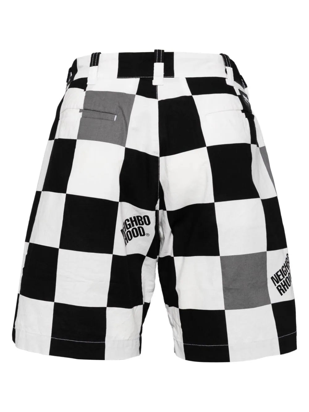 GINGHAM LOGO PRINT SHORTS - 2