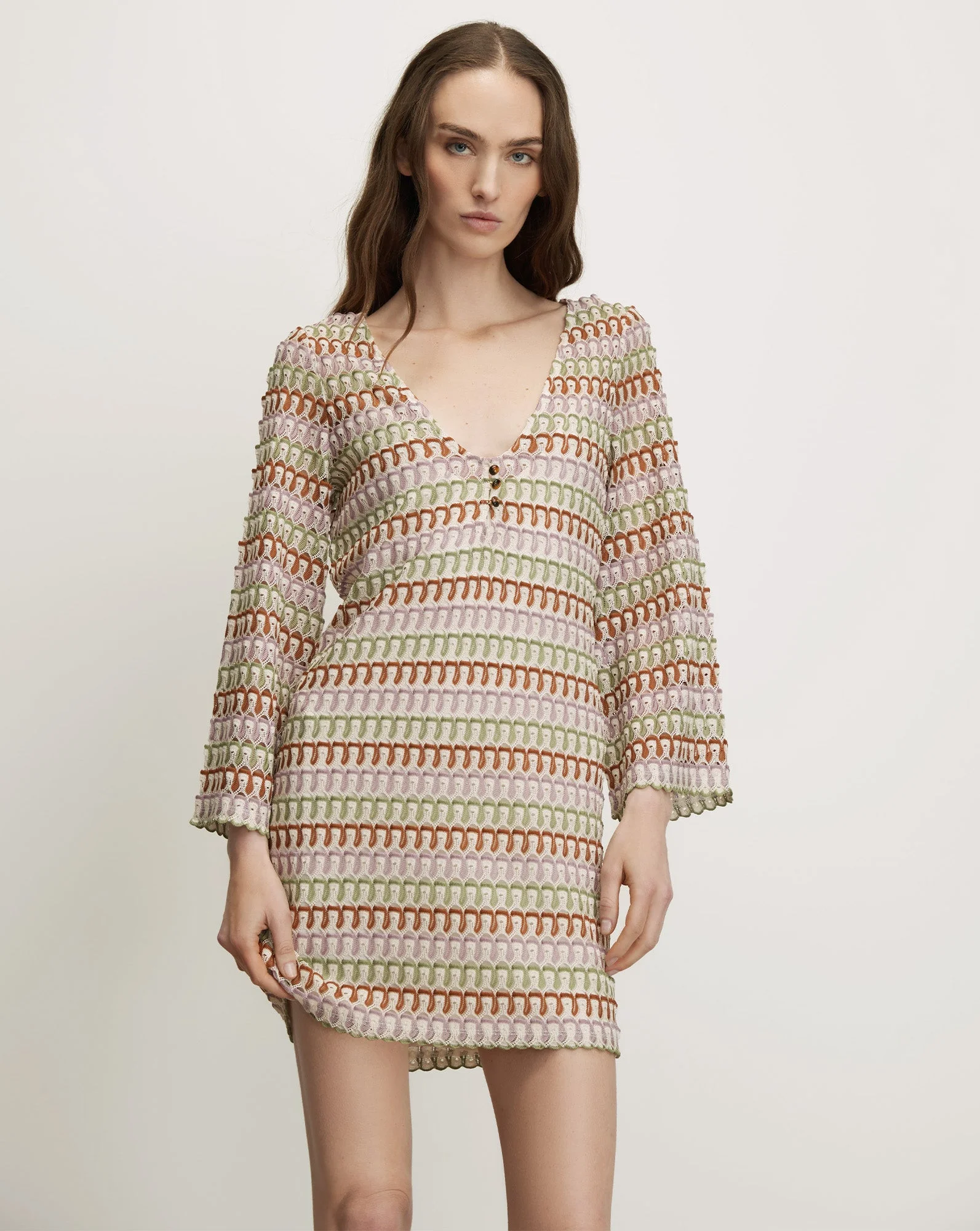 NOVIEN CROCHET MINI DRESS - 1