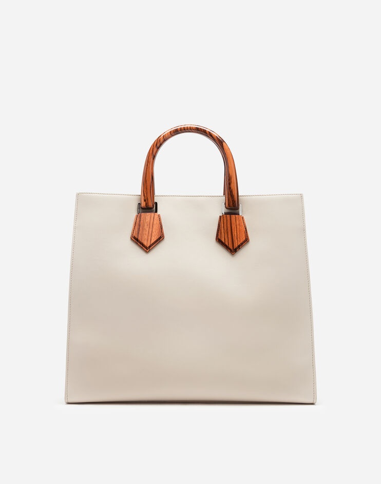 Design logo shopping bag in calfskin with lasered logo - 3