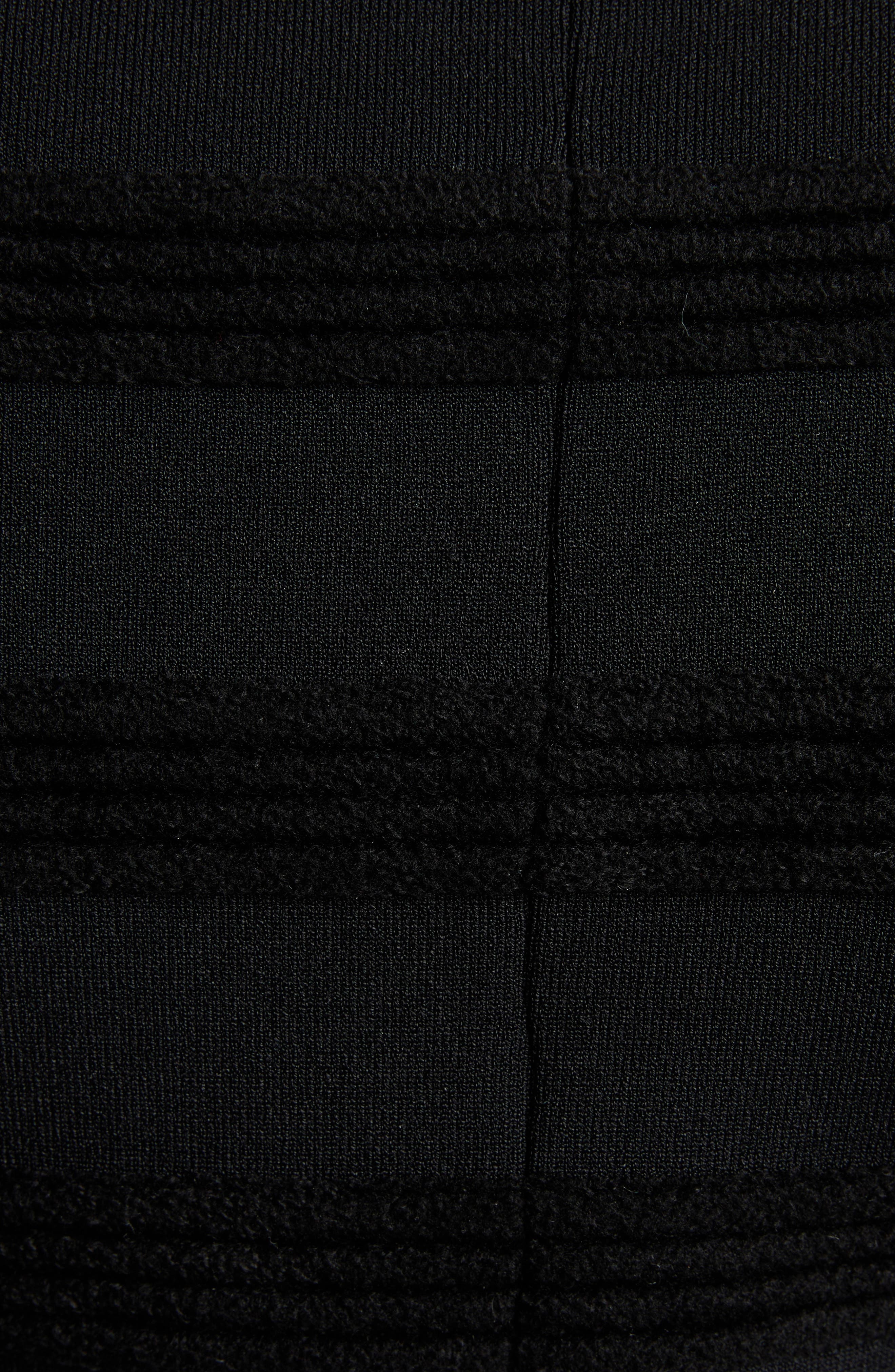 TOM FORD Velvet Stripe Long Sleeve Knit Minidress in Black at Nordstrom - 5