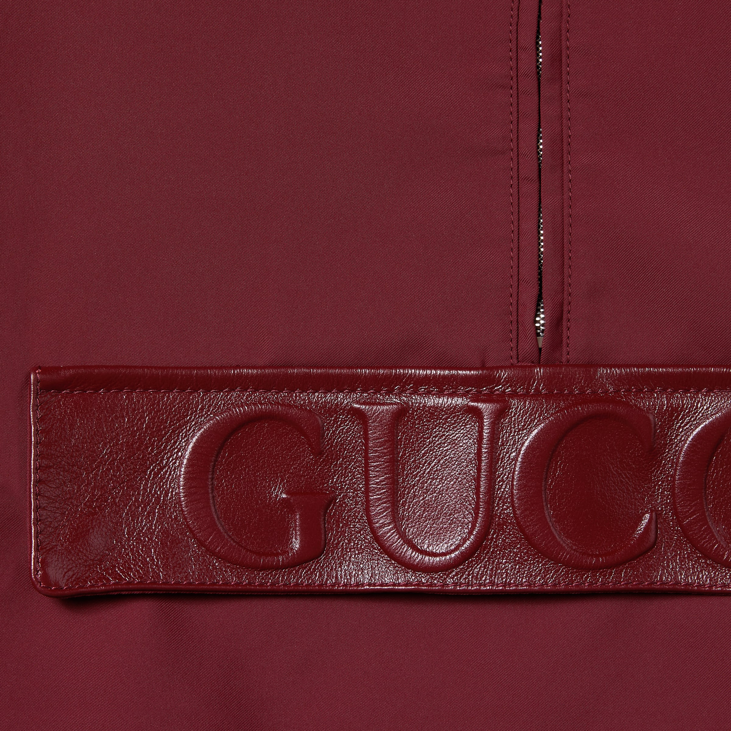 Embossed gabardine bomber jacket - 7