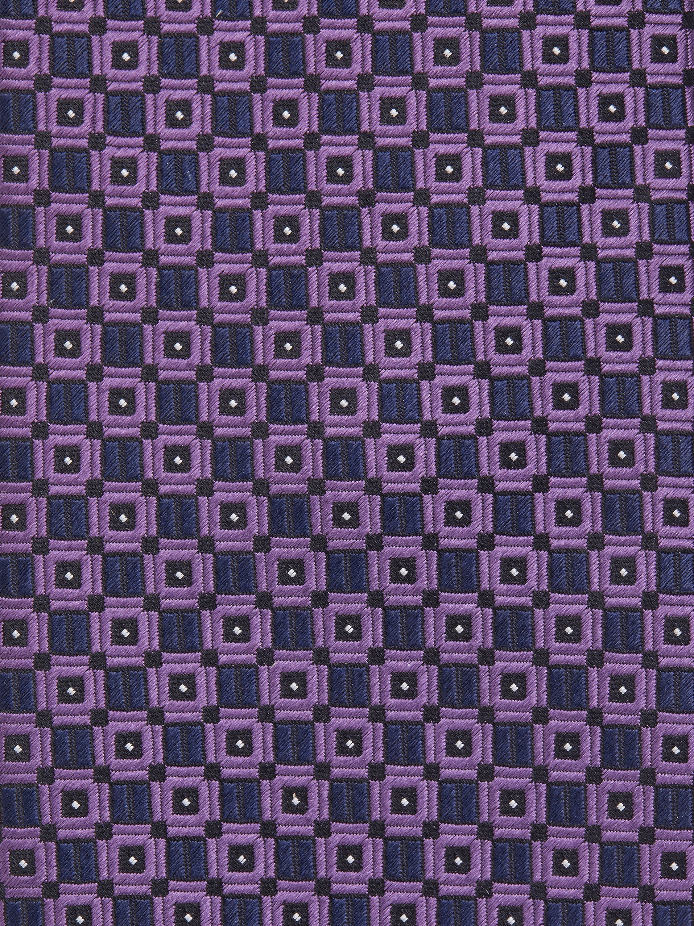VIOLET SILK MACROARMATURE TIE - 2