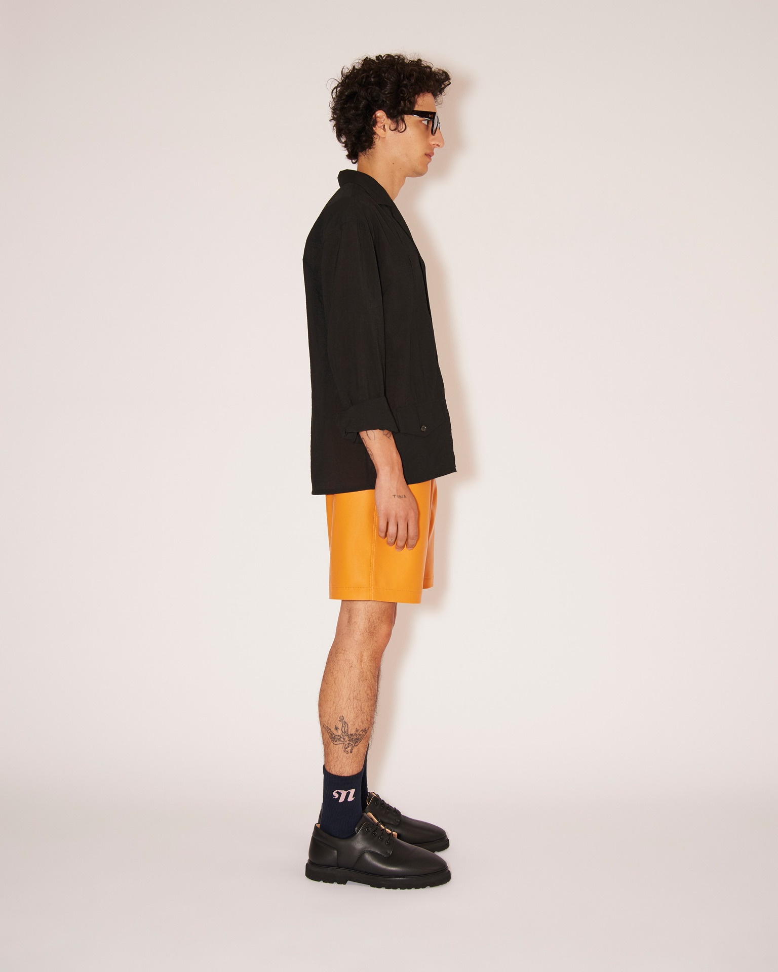 CY - Washed-shirting loose shirt - Black - 3