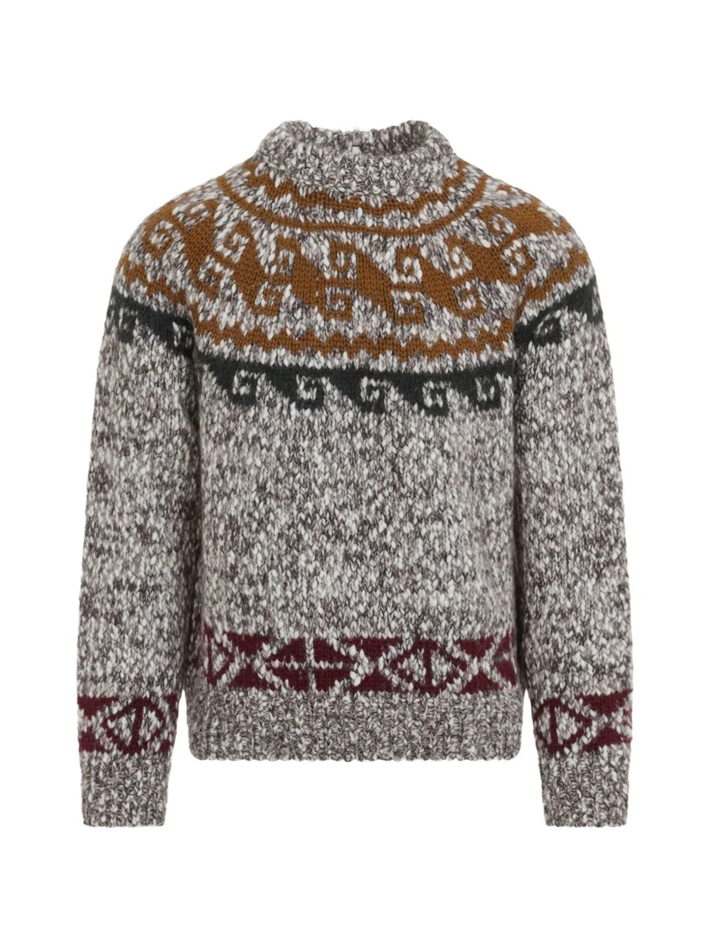 fair isle-knit sweater - 1
