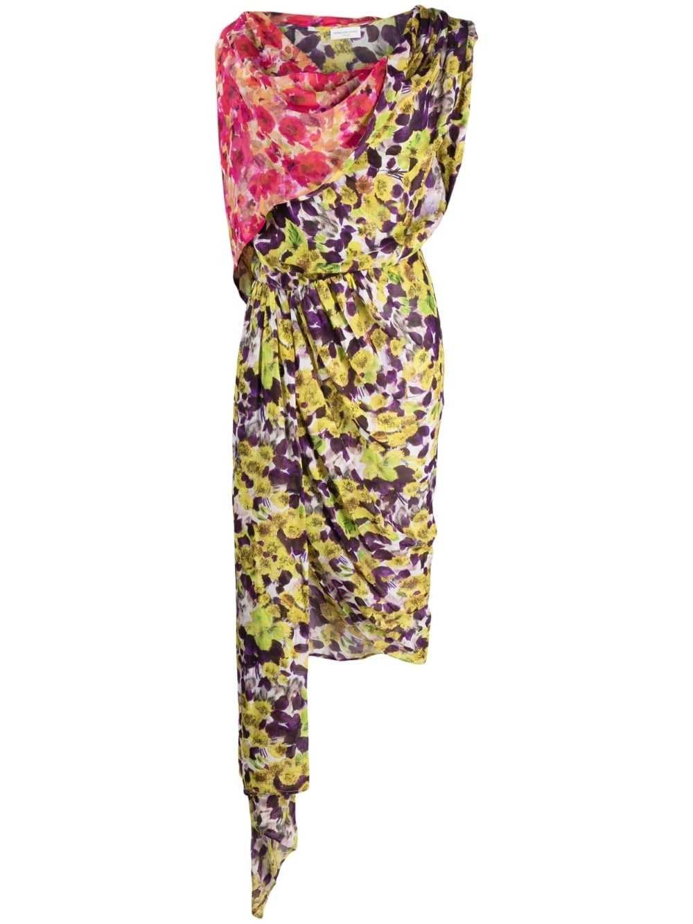 Printed viscose dress - 1