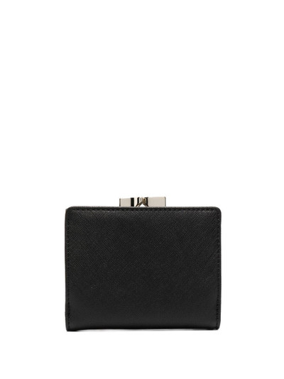 Vivienne Westwood logo plaque leather tri-fold wallet outlook