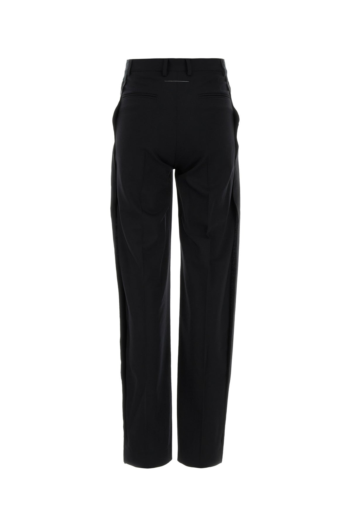 Black stretch wool pant - 2